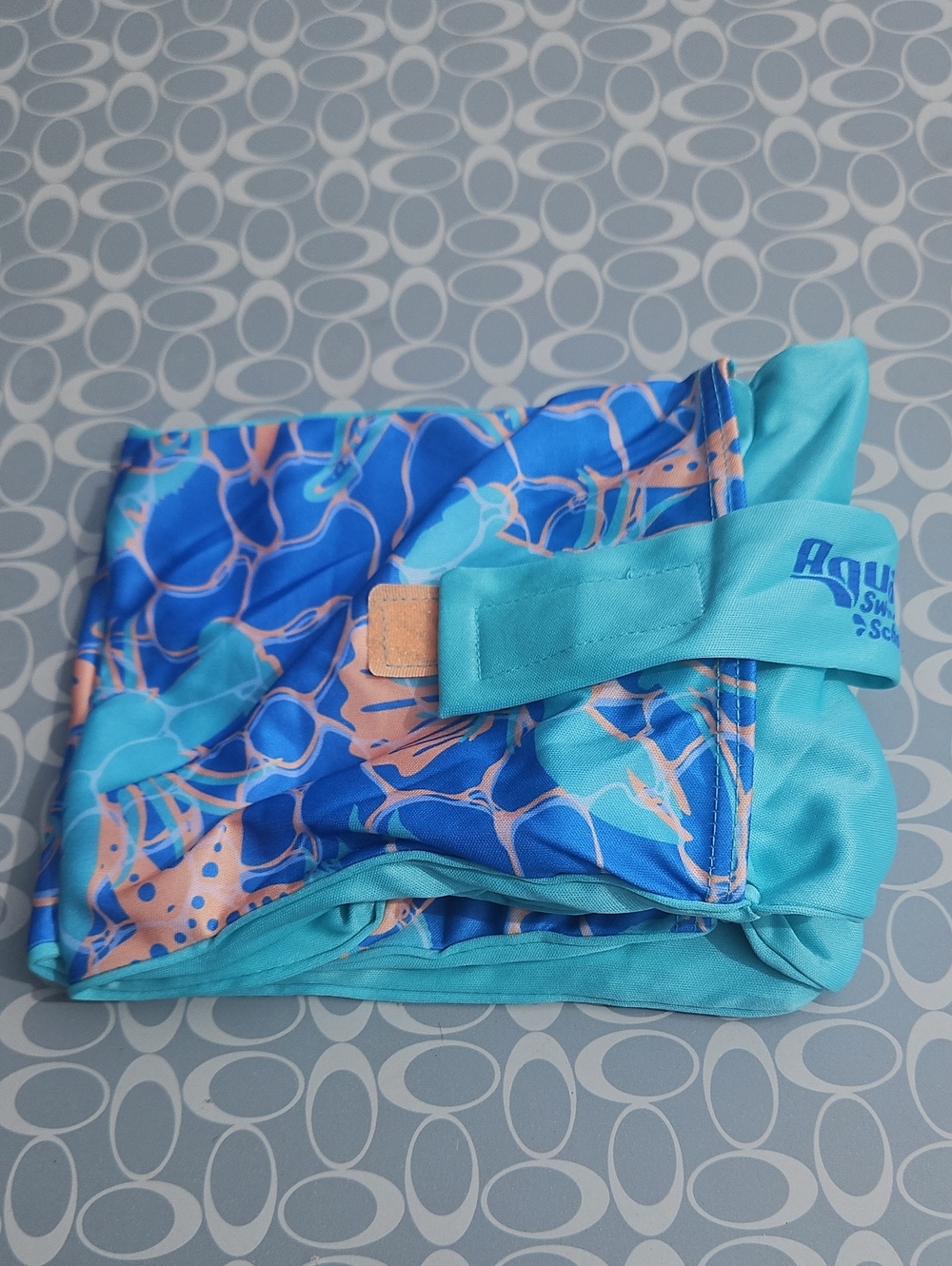 Kids Blue Teal Patterned Swim Arm Floaties